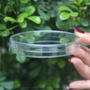 Clear Plastic Petri Dishes with Lids, Sterile, 90mL