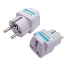 UK US AU to EU European Power Socket Plug Adapter Travel Converter Portable C9X0