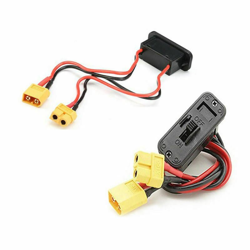T/XT60/EC3 Plug On Off Switch Connector Charge Socket For RC Lipo Battery NHQ