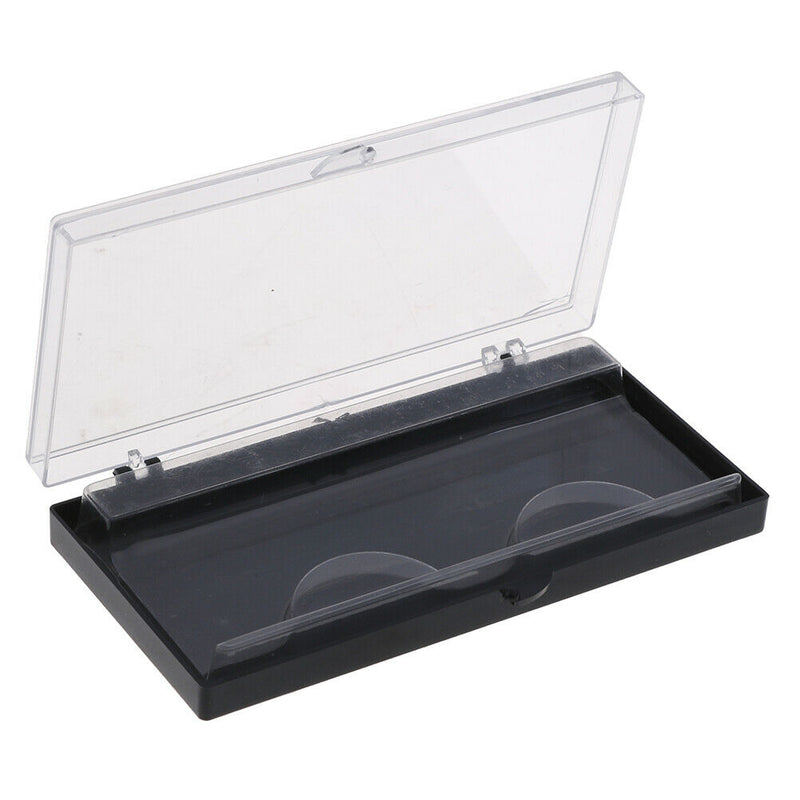 Plastic Eyelash Storage box Transparent Lid black Tray for Grafted eyelas Kw