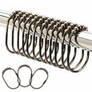 Shower Curtain Rings/Hooks Set Decorative Oil Rubbed Bronze Finish, Easy Gl P2F9