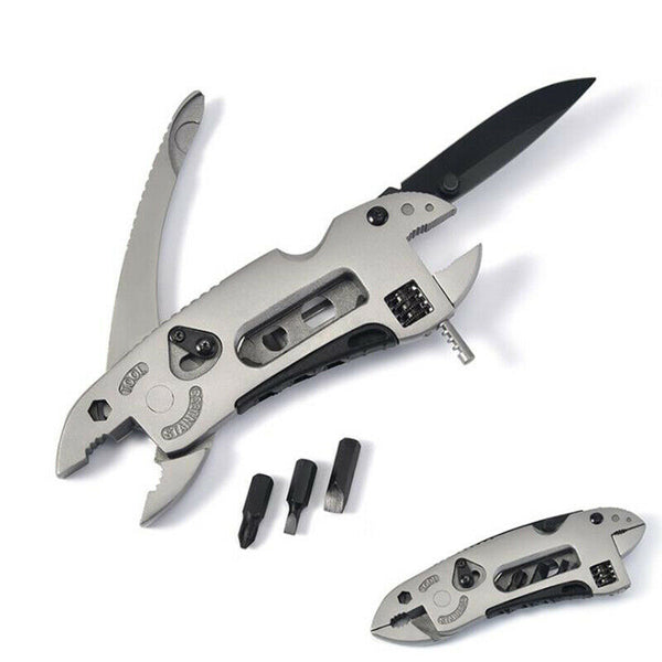 Multifuntion Spanner Wrench Gear Cutter Pliers Screwdriver Outdoor SurvivalSEAU