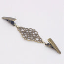 2Pcs Women Cardigan Sweater Blouse Pin Shawl Brooch Clips Shirt Collar Retr D6W9