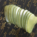 Gua Sha Facial Massage Chinese Medicine Natural Jade Board Scraping Tool.