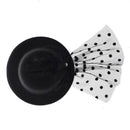 Mini Hat Mini Hat Hair Clip with Black Feather Hair Clips