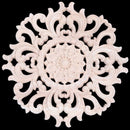 Lots Wood Carved Long Onlay Applique Unpainted Flower Walls Cabinets Door D G2P3