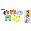 5 Pcs Children Safety Finger Pinch Cartoon Animal Foam Door Stopper Cushion