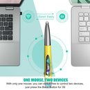 PR-A19 Wireless Optical Pen Mouse 2.4GHz USB Bluetooth Air Mouse (Yellow) A