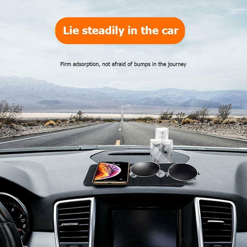 Car Dashboard Mat PU Non-slip Sticky Pad Phone Holder Car Gadget Styling