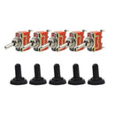 5X Toggle SWITCH ON/OFF Heavy Duty 30A 125V SPDT 2 Terminal Car Boat Waterp