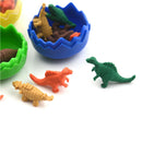 8Pcs/Pack Novelty Mini Dinosaur Egg Pencil Rubber Eraser with egg 3C