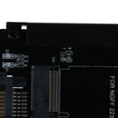 Black Metal Cased CY B+M Socket 2 M.2 NGFF (SATA) SSD to 2.5 SATA Adapter