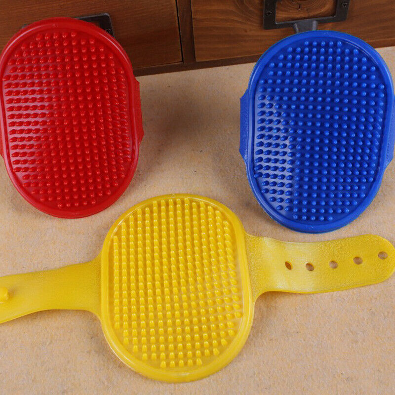 New Qualified Pet Dog Cat Bath Brush Comb Rubber Glove Hair Fur Grooming Ma