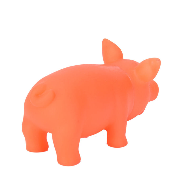 3 x Pet Dog Puppy Pig Shape Chew Fetch Play Toys Squeaker Squeaky With SoundBX