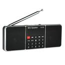 Y-618 Mini Fm Radio Digital Portable Dual 3W Stereo Speaker Mp3 Audio Playe