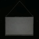 2 Sided Hanging Glass Display Frame for Photo Picture Specimen 18x13cm