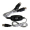 USB To MIDI Cable For Music Keyboard Adapter Converter, Black Extension Cable
