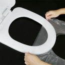 50pcs Disposable Travel Safety PE Plastic Toilet Seat Cover Mat Cushion Mat FT
