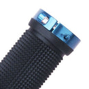 Pair Mountain Bike MTB BMX Bicycle Cycling Double Lock Handlebar Grips Blue A3G2