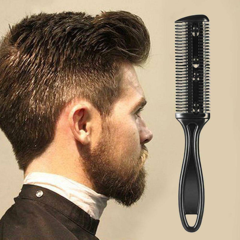 3x Barber Scissor DIY Hair Cut Styling Razor Comb Hairdressing Thinning Trimmer.