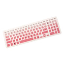 Silicone Keyboard Skin Cover Film for Dell 15CR 15'' Notebook PC Clear Pink
