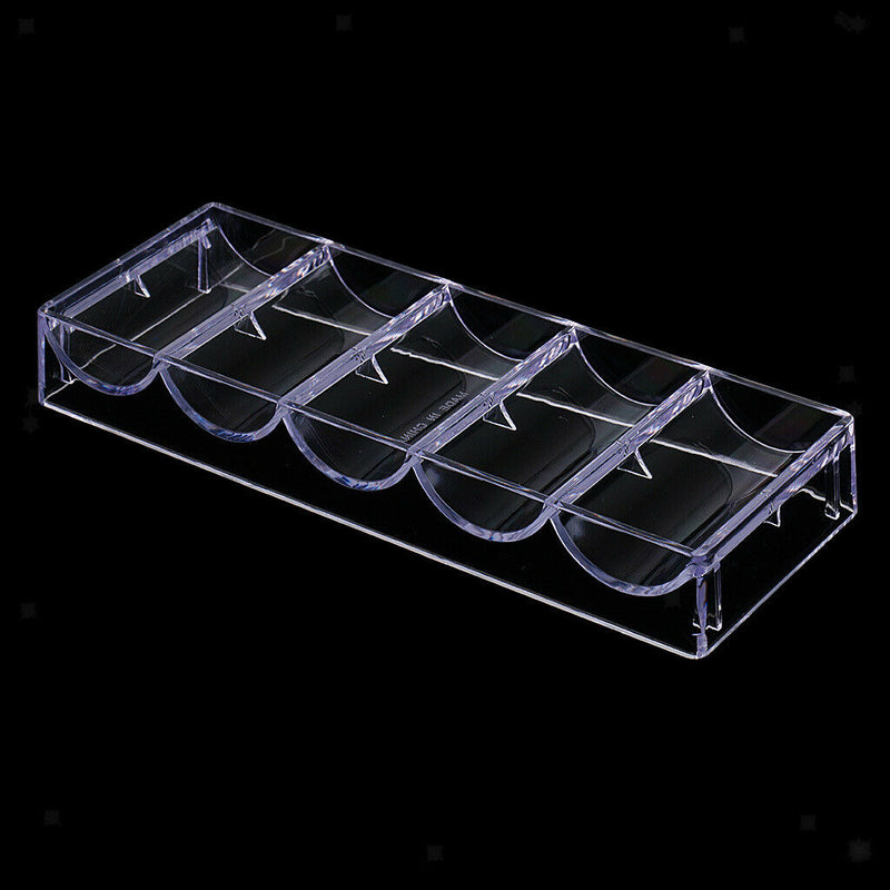 1pc Poker Chip Tray Box Stackable Professional Casino Game Accessory Parts