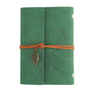 Retro Notebook String Loose-leaf Sketchbook Students Stationery (Green) A