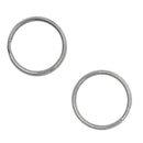 50x Iron Round Split Key Rings Keyring Keychain Loop Jewelry Findings 20mm