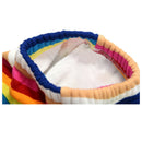 Baby Girls Winter Fleece Warm Rainbow Leggings Child Pants Size 110(For Age M8Y4