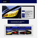 30 x 100cm 12 x 40 inches Self Adhesive Headlight Tint Film, Tail Lights, Smoke