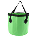 Folding Bucket Water Container Bag for Outdoor Camping Fishing 20L Green