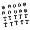 10 Set Under Engine Cover Fitting Screw+Body Clip Set For Audi A4L A5 Black