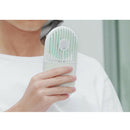Auto Rotation Handheld Fan USB Mini Strong Wind for Girls Baby White