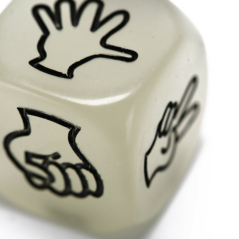 2pcs funny 2cm noctilucent dice drinking dice acrylic for game party bar SP