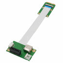 1X(Mini Pci-E To Usb Pci-E Express 1X Riser Extender Adapter Card+15/25Cm F