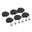 Wood Grain Semicircle Black Ballad Electric Guitar Buttons Knobs Handle Set