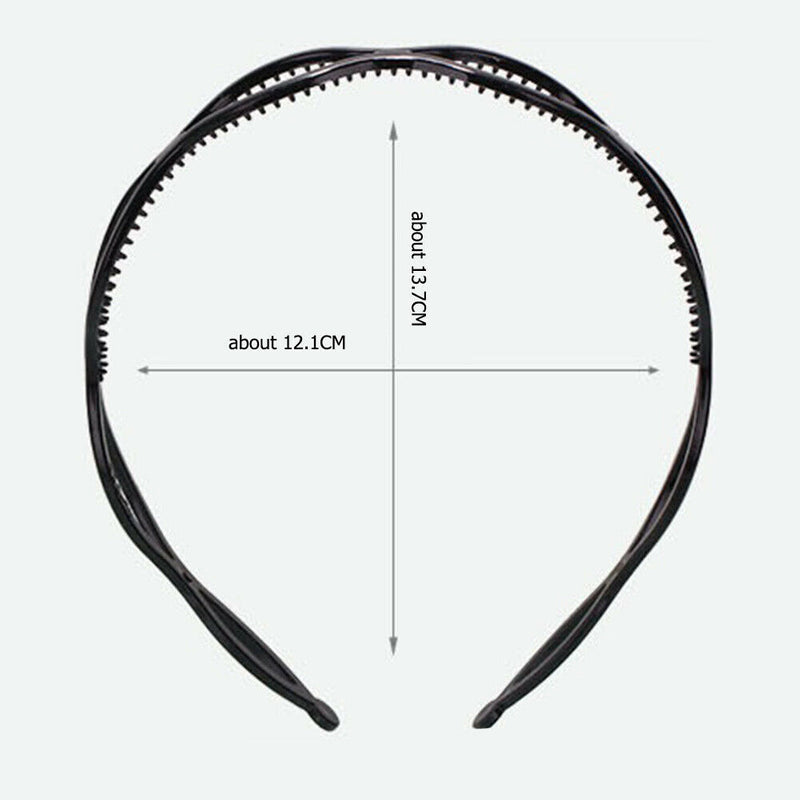 Fashion Cross Bangs Headdress Sports Headband Braided Twist Plait Hair Hoop