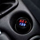 Car Auto 12V Red Green Dual Display LED Digital Thermometer Voltmeter A