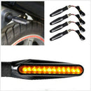 Universal Motorcycle Motorbike LED Turn Signal Indicator Binker Lamp Light Amb_