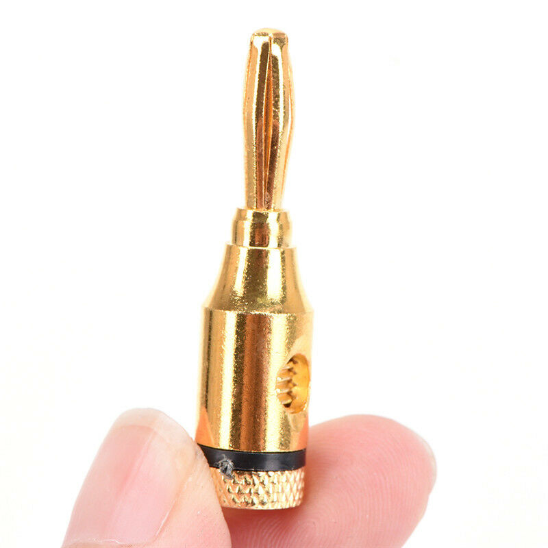 20Pcs 4mm Musical Audio Speaker Cable Wire Banana Plug Connector Plated Plug 3C