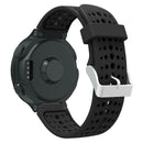 Silicone Porous Watchband for Garmin Forerunner 220 230 235 620 630 (Black) A