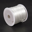 White Elastic Stretchy Crystal Line Jewelry Beading Thread Spool 100 Meters L5T2