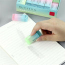 Soft Durable Flexible Cube Colored Pencil Rubber Erasers For School Kids 1pc