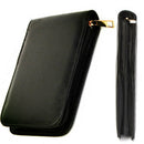 Black Leather Pen Pocket Protector Storage Holder Bag Pen Cases for 12 Pens