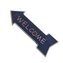 Metal Arrow Cast Iron WAY OUT Exit WELCOME Door Gate Sign Plate Poster 5
