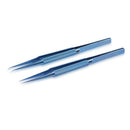 2 pcs Titanium alloy tweezers professional maintenance tool 0.15mm edge pre