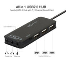 3 Port Usb 2.0 Hub External 7.1Ch Sound Card Headset Microphone Adapter For Z3I9
