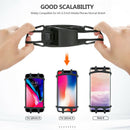Pull Button Bike Phone Holder Silicone Adjustable Bicycle Handlebar Bracket A