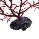 9" Height Red Plastic Coral Decoration for Aquarium Fish Tank