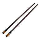 Pack of 6 Art Brown Nylon Paint Brushes for Acrylic
